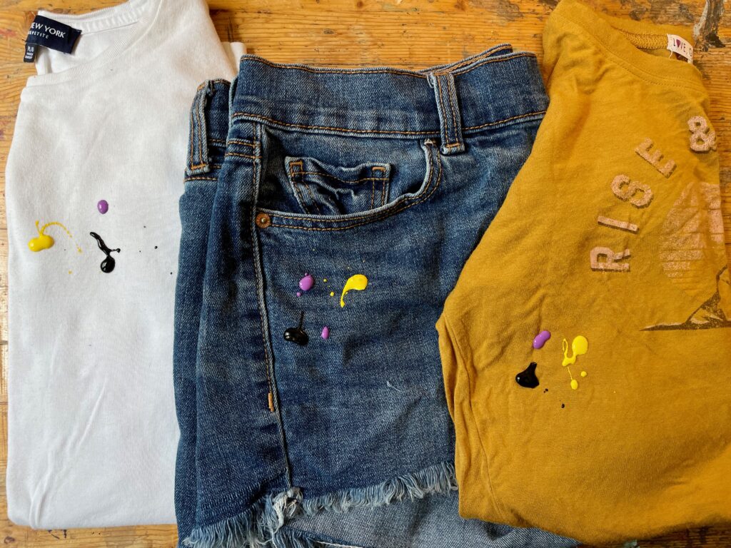 remove paint stains from your clothes
